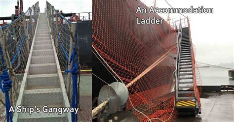accommodation ladder and gangway difference|COSWP: Chapter 22 – Captain Damley.